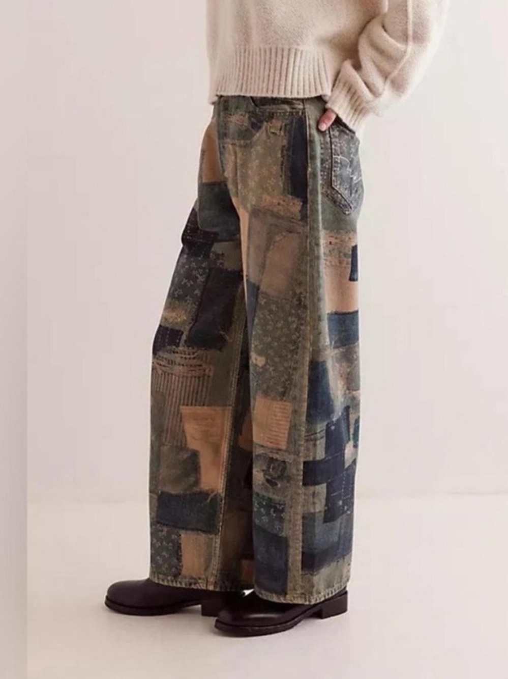NWT We the Free Illusion Patchwork Jeans